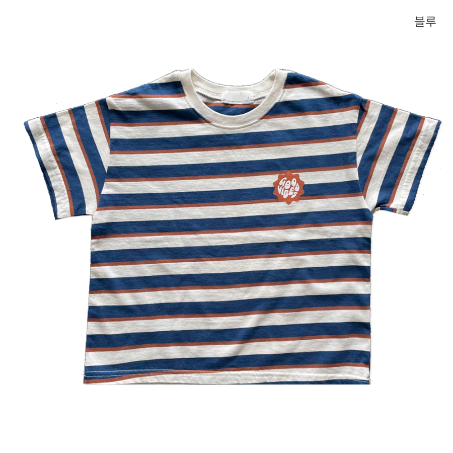 반팔 티셔츠 네이비블루 색상 이미지-S1L17