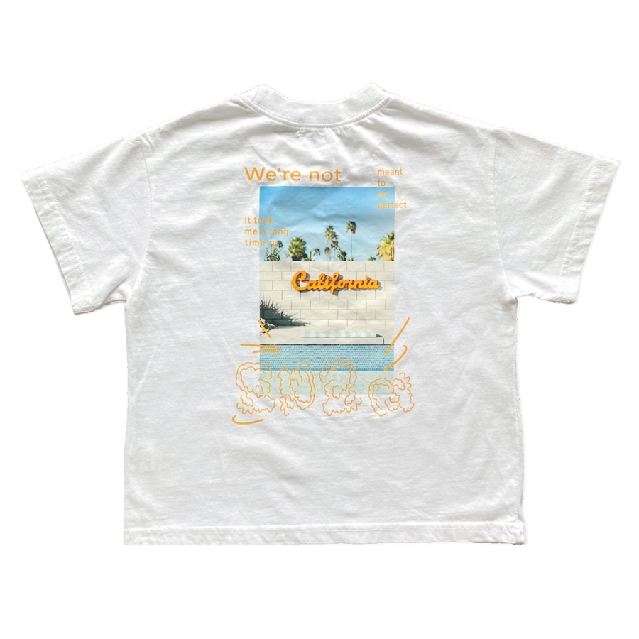 반팔 티셔츠 아이보리 색상 이미지-S1L17
